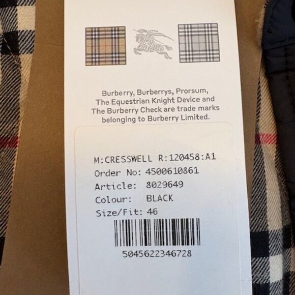 Burberry Men's reversable quiled jacket - Picture 9 of 10